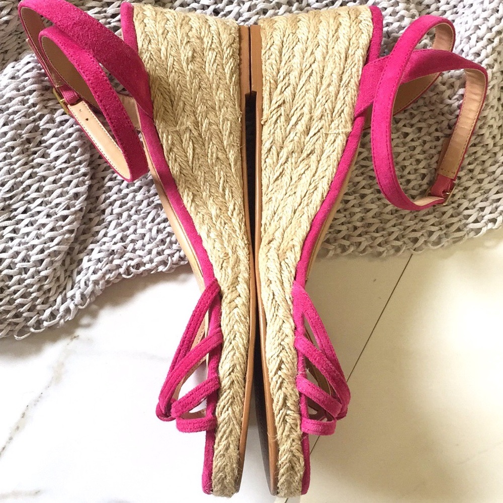 Fitzwell Emma Fuschia Wedge Espadrille - Picture 5 of 14